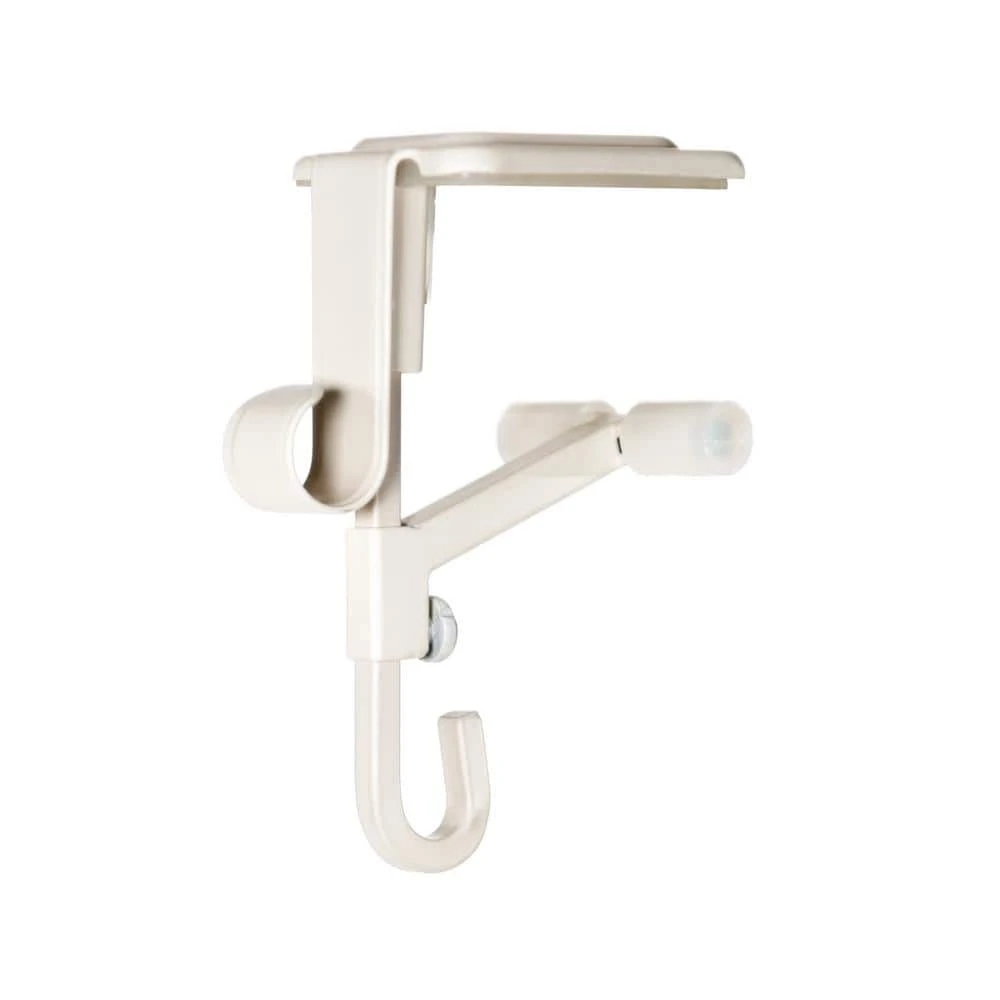 White Mantle Garland And Stocking Holder 1 White Mantle Garland And Stocking Holder