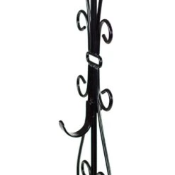 Black Metal 5 In. Artificial - 19 In. Artificial Adjustable Wreath Hanger (Elegant Design) -Northlight Shop village lighting company wreath hangers v 20537 blk 1f 1000