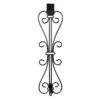 Black Metal 5 In. Artificial - 19 In. Artificial Adjustable Wreath Hanger (Elegant Design) -Northlight Shop village lighting company wreath hangers v 20537 blk 64 1000