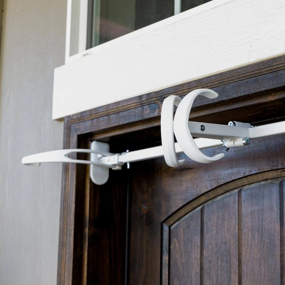 White Single Door Garland Hanger (for 34 In. Artificial - 52 In. Artificial Wide Doors) 9 White Single Door Garland Hanger (for 34 In. Artificial - 52 In. Artificial Wide Doors) - Image 9