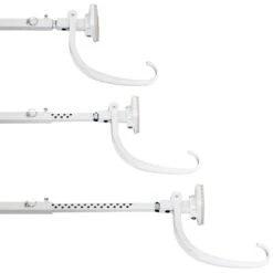 White Double Door Garland Hanger (for 52 In. Artificial - 82 In. Artificial Wide Doors) 11 White Double Door Garland Hanger (for 52 In. Artificial - 82 In. Artificial Wide Doors) -Northlight Shop village lighting company wreath hangers v 20721 wht 4f 1000