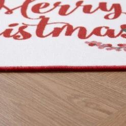 Merry Christmas White/Red 2 Ft. X 3 Ft. Poinsettias Polyester Rectangle Indoor Scatter Rug 8 Merry Christmas White/Red 2 Ft. X 3 Ft. Poinsettias Polyester Rectangle Indoor Scatter Rug -Northlight Shop white red vcny home christmas doormats myx srg 2030 in whred c3 1000
