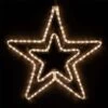 22 In. 124-Light LED Warm White 5 Point Hanging Double Star -Northlight Shop wintergreen corporation christmas novelty lights 73400 64 1000