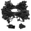 100 Ft. C9/E17 Black Wire Socket Stringer With 12 In. Spacing 11 100 Ft. C9/E17 Black Wire Socket Stringer With 12 In. Spacing -Northlight Shop wintergreen lighting christmas light accessories 71446 64 1000