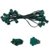 25 Ft. C9/E17 Green Wire Socket Stringer With 6 In. Spacing 3 25 Ft. C9/E17 Green Wire Socket Stringer With 6 In. Spacing -Northlight Shop wintergreen lighting christmas light accessories 78555 64 1000