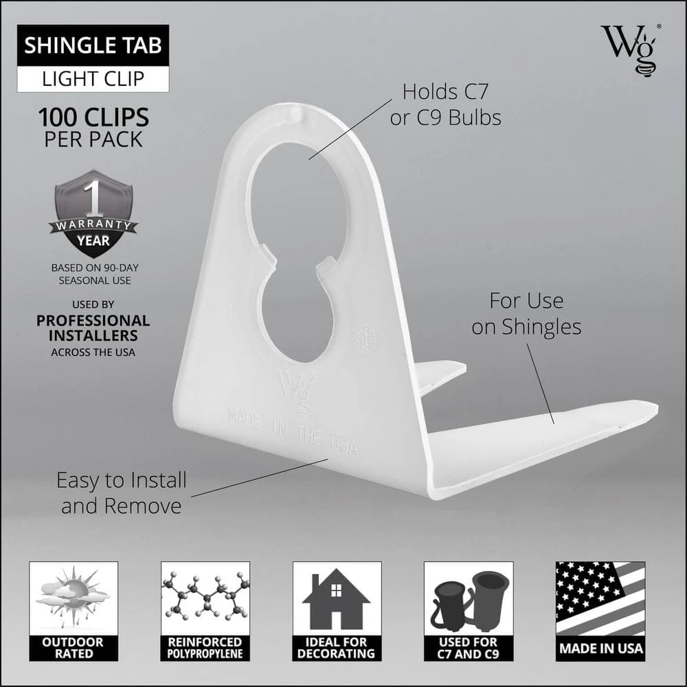 Christmas Light Shingle Tab (100-Pack) 2 Christmas Light Shingle Tab (100-Pack) - Image 2