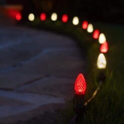 OptiCore C7 LED Warm White Faceted Shatter-Resistant Christmas Light Bulbs (25-Pack) 13 OptiCore C7 LED Warm White Faceted Shatter-Resistant Christmas Light Bulbs (25-Pack) -Northlight Shop wintergreen lighting christmas light bulbs 72610 76 1000