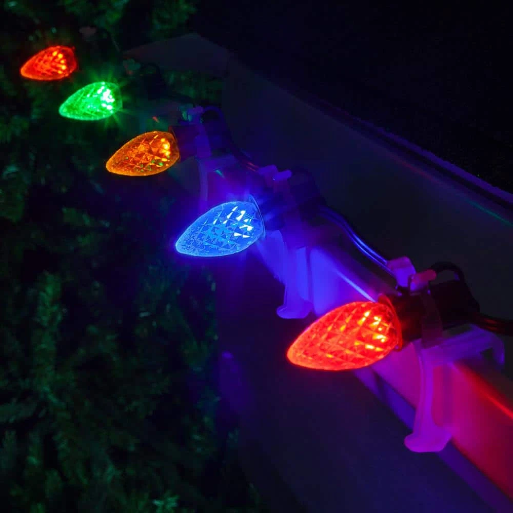 OptiCore C7 LED Multi-Color Faceted Shatter-Resistant Christmas Light Bulbs (25-Pack) 3 OptiCore C7 LED Multi-Color Faceted Shatter-Resistant Christmas Light Bulbs (25-Pack) - Image 3