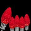OptiCore C7 LED Red Faceted Shatter-Resistant Christmas Light Bulbs (25-Pack) -Northlight Shop wintergreen lighting christmas light bulbs 72616 64 1000