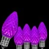 OptiCore C7 LED Purple Faceted Shatter-Resistant Replacement Light Bulbs (25-Pack) -Northlight Shop wintergreen lighting christmas light bulbs 72631 64 1000