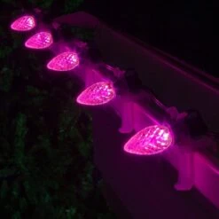 OptiCore C7 LED Pink Faceted Shatter-Resistant Christmas Light Bulbs (25-Pack) 7 OptiCore C7 LED Pink Faceted Shatter-Resistant Christmas Light Bulbs (25-Pack) -Northlight Shop wintergreen lighting christmas light bulbs 72634 4f 1000