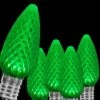 OptiCore C9 LED Green Faceted Shatter-Resistant Christmas Light Bulbs (25-Pack) -Northlight Shop wintergreen lighting christmas light bulbs 72655 64 1000