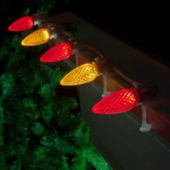 OptiCore C9 LED Gold Faceted Shatter-Resistant Christmas Light Bulbs (25-Pack) -Northlight Shop wintergreen lighting christmas light bulbs 72658 76 1000