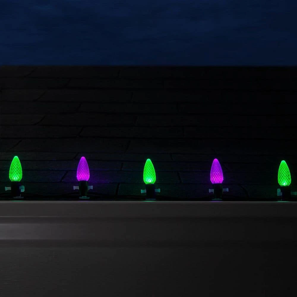 OptiCore C9 LED Purple Faceted Shatter-Resistant Replacement Light Bulbs (25-Pack) 7 OptiCore C9 LED Purple Faceted Shatter-Resistant Replacement Light Bulbs (25-Pack) - Image 7