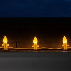 OptiCore C7 LED Gold Smooth/Opaque Shatter-Resistant Christmas Light Bulbs (25-Pack) -Northlight Shop wintergreen lighting christmas light bulbs 74034 1f 1000