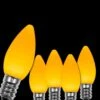 OptiCore C7 LED Gold Smooth/Opaque Shatter-Resistant Christmas Light Bulbs (25-Pack)