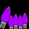 OptiCore C7 LED Purple Smooth/Opaque Shatter-Resistant Replacement Light Bulbs (25-Pack) -Northlight Shop wintergreen lighting christmas light bulbs 74036 64 1000