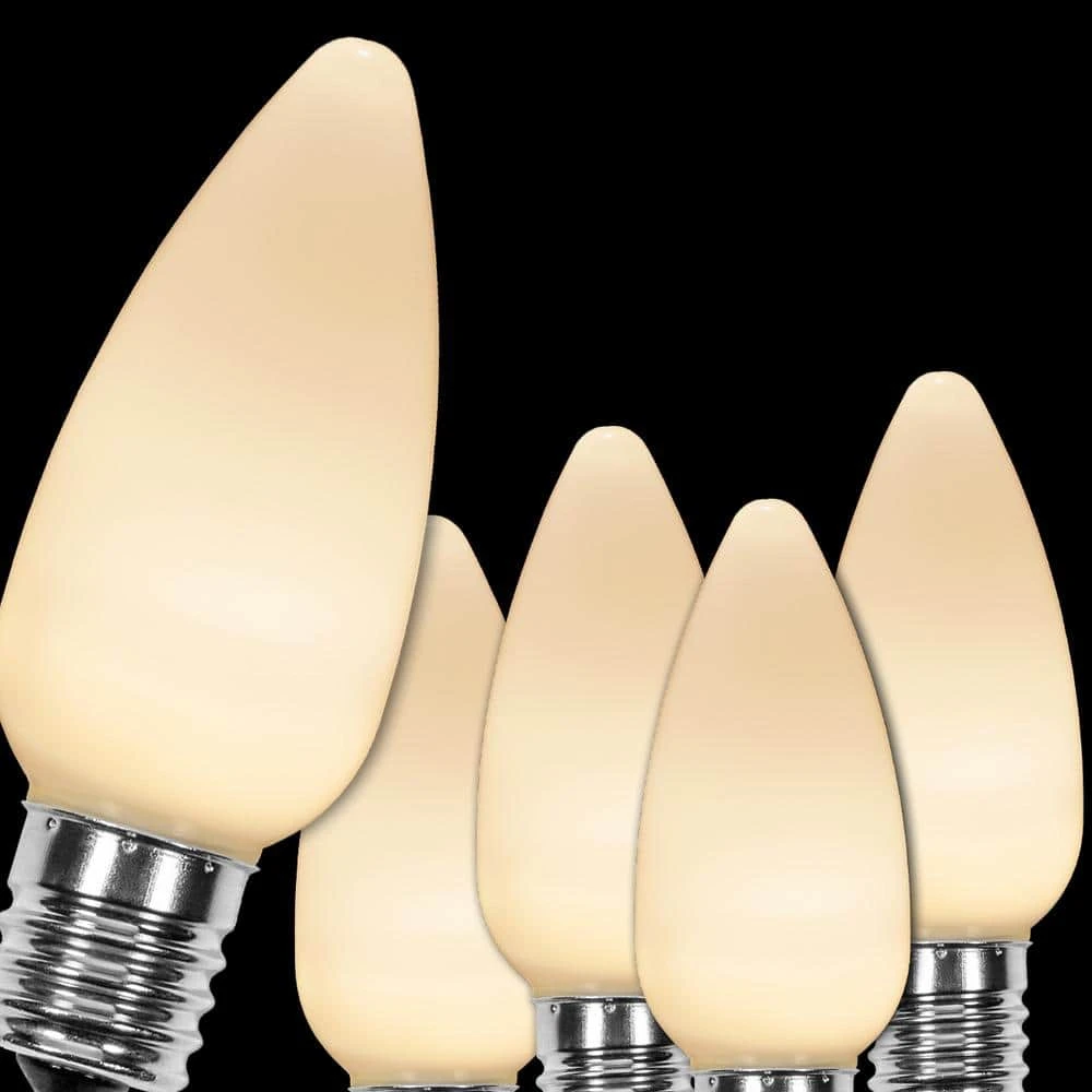 OptiCore C9 LED Warm White Smooth/Opaque Shatter-Resistant Christmas Light Bulbs (25-Pack) 1 OptiCore C9 LED Warm White Smooth/Opaque Shatter-Resistant Christmas Light Bulbs (25-Pack)