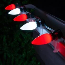 OptiCore C9 LED Red Smooth/Opaque Shatter-Resistant Christmas Light Bulbs (25-Pack) 12 OptiCore C9 LED Red Smooth/Opaque Shatter-Resistant Christmas Light Bulbs (25-Pack) -Northlight Shop wintergreen lighting christmas light bulbs 74048 fa 1000