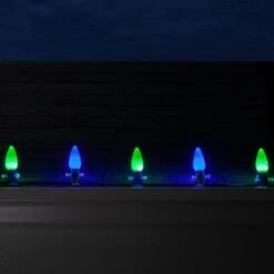 OptiCore C9 LED Green Smooth/Opaque Shatter-Resistant Christmas Light Bulbs (25-Pack) -Northlight Shop wintergreen lighting christmas light bulbs 74050 76 1000