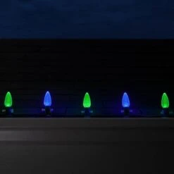 OptiCore C9 LED Blue Smooth/Opaque Shatter-Resistant Christmas Light Bulbs (25-Pack) -Northlight Shop wintergreen lighting christmas light bulbs 74052 76 1000