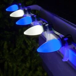 OptiCore C9 LED Blue Smooth/Opaque Shatter-Resistant Christmas Light Bulbs (25-Pack) -Northlight Shop wintergreen lighting christmas light bulbs 74052 fa 1000