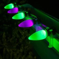 OptiCore C9 LED Purple Smooth/Opaque Shatter-Resistant Replacement Light Bulbs (25-Pack) -Northlight Shop wintergreen lighting christmas light bulbs 74058 76 1000