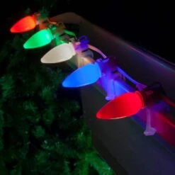 OptiCore C9 LED Multi-Color Smooth/Opaque Shatter-Resistant Christmas Light Bulbs (25-Pack) -Northlight Shop wintergreen lighting christmas light bulbs 74062 4f 1000