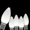 OptiCore C7 LED Cool White Smooth/Opaque Shatter-Resistant Christmas Light Bulbs (25-Pack) -Northlight Shop wintergreen lighting christmas light bulbs 74083 64 1000