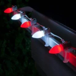 OptiCore C7 LED Cool White Smooth/Opaque Shatter-Resistant Christmas Light Bulbs (25-Pack) -Northlight Shop wintergreen lighting christmas light bulbs 74083 76 1000