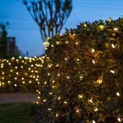 48 In. X 72 In. 100-Light M5 LED Warm White Net Light Set 13 48 In. X 72 In. 100-Light M5 LED Warm White Net Light Set -Northlight Shop wintergreen lighting christmas net lights 72496 76 1000