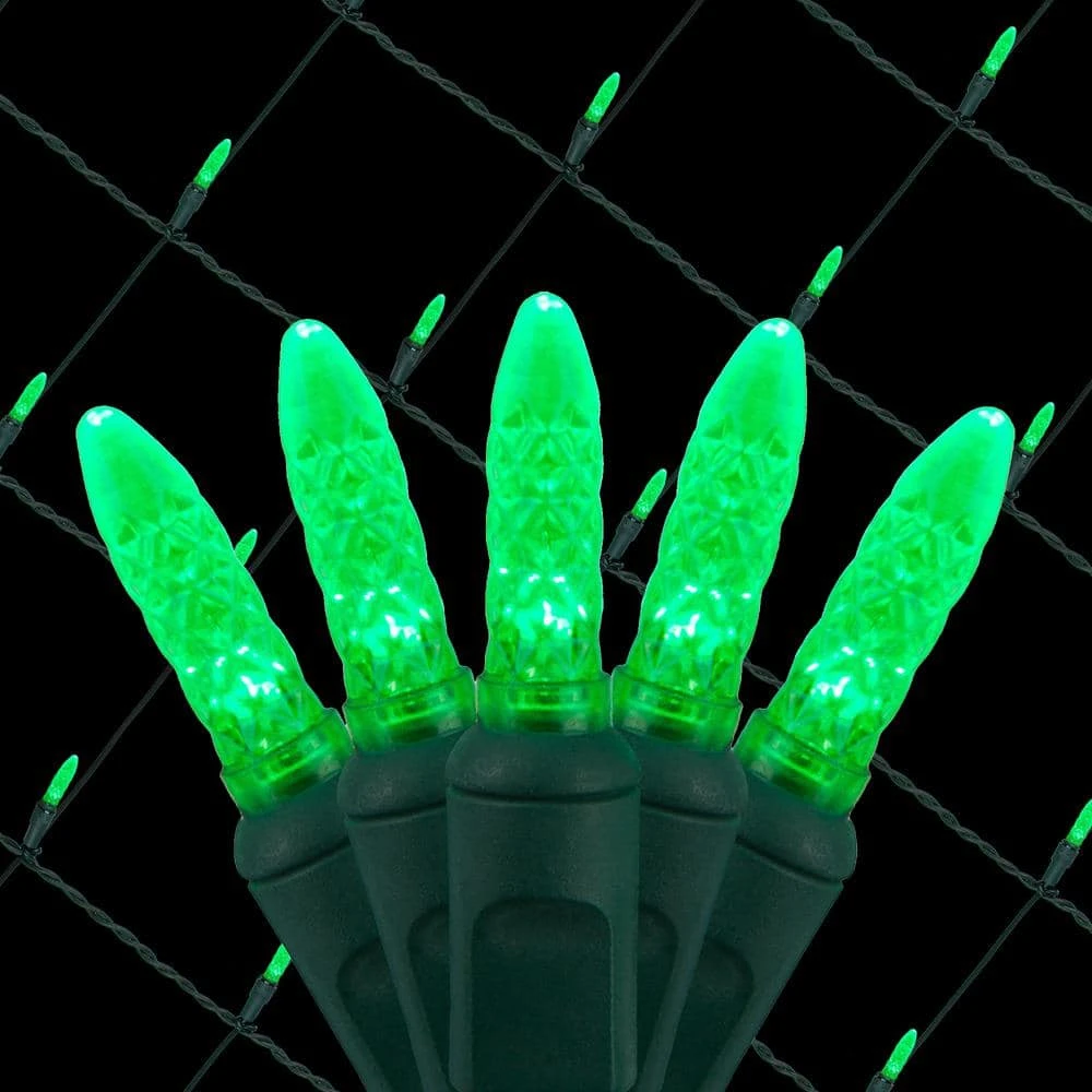 48 In. X 72 In. 100-Light M5 LED Green Net Light Set 1 48 In. X 72 In. 100-Light M5 LED Green Net Light Set
