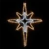 28 In. 149-Light LED Warm And Cool White Hanging Bethlehem Star With Cross Center -Northlight Shop wintergreen lighting christmas novelty lights 73393 64 1000
