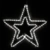 22 In. 124-Light LED Cool White 5 Point Hanging Double Star -Northlight Shop wintergreen lighting christmas novelty lights 73398 64 1000