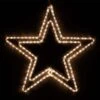 24 In. 148-Light LED Warm White 5 Point Classic Hanging Star -Northlight Shop wintergreen lighting christmas novelty lights 73403 64 1000