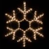 12 In. 63-Light LED Warm White 18 Point Hanging Snowflake Decor -Northlight Shop wintergreen lighting christmas novelty lights 73422 64 1000