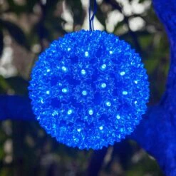 6 In. 70-Light LED Blue Decorative Starlight Sphere 8 6 In. 70-Light LED Blue Decorative Starlight Sphere -Northlight Shop wintergreen lighting christmas novelty lights 76498 c3 1000