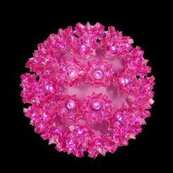 6 In. 70-Light LED Pink Decorative Starlight Sphere
