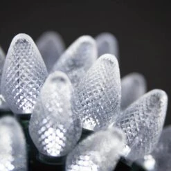 SuperBright 16 Ft. 25-Light Cool White C7 String LED Light Set 12 SuperBright 16 Ft. 25-Light Cool White C7 String LED Light Set -Northlight Shop wintergreen lighting christmas string lights 20339 fa 1000