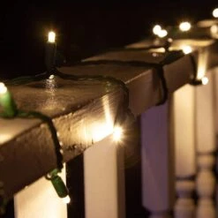 SoftTwinkle 16 Ft. 50-Count Pulsing LED Wide Angle Warm White Christmas Mini Light Set -Northlight Shop wintergreen lighting christmas string lights 79585 1f 1000