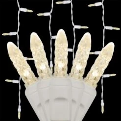 7 Ft. 70-Light M5 LED Warm White Icicle Light Set