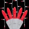 7 Ft. 70-Light M5 LED Red Icicle Light Set -Northlight Shop wintergreen lighting icicle lights 20361 64 1000