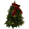18 In. Balsam Fir Classic Fresh Cut Fresh Pre-Lit Tabletop Tree Arrangement : Multiple Ship Weeks Available -Northlight Shop worcester wreath fresh christmas plants lit 18cl tr 1 64 1000