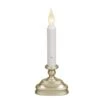 8.5 In. Dual LED Color Standard Battery Operated Candle With Pewter Base -Northlight Shop xodus innovations christmas candles fpc1320p 64 1000