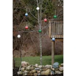 5 In. Blue Single LED Outdoor Hanging Globe Ornament -Northlight Shop xodus innovations christmas novelty lights wp510 c3 1000