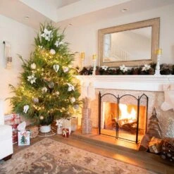 Santa's Last Stand White Steel Stand For 3 Ft. To 6 Ft. Trees 8 Santa's Last Stand White Steel Stand For 3 Ft. To 6 Ft. Trees -Northlight Shop yard butler christmas tree stands isls 7white 4f 1000