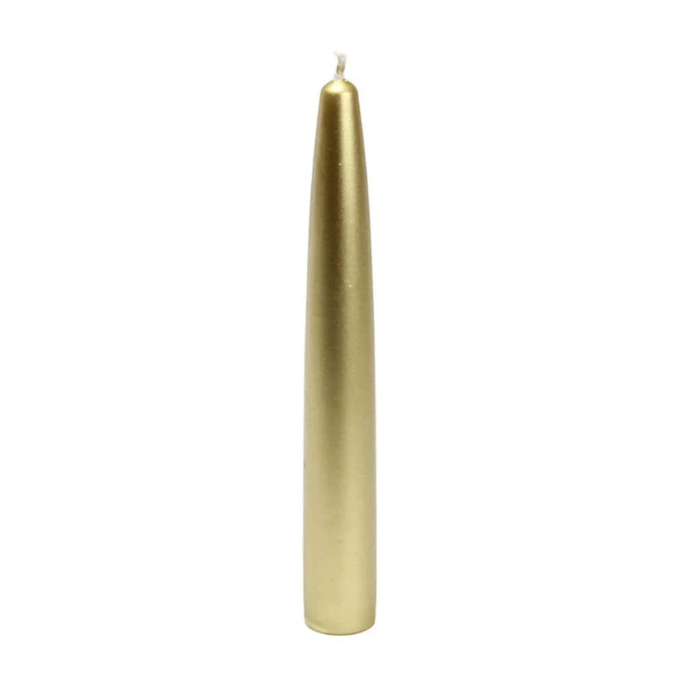 6 In. Metallic Gold Taper Candles (12-Set) 2 6 In. Metallic Gold Taper Candles (12-Set) - Image 2