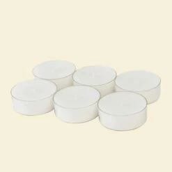 2.25 In. White Mega Oversized Tealights Candles (12-Box) -Northlight Shop zest candle christmas candles ctm 020 c3 1000